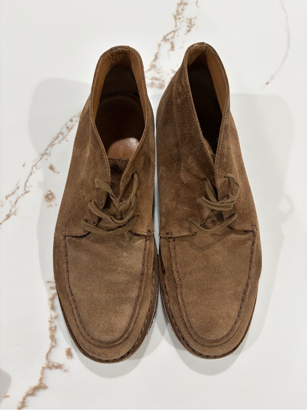 Drakes Crosby Moc-Toe Chukka Boots, brown suede, Dark Academia, size 11 - Picture 4 of 10